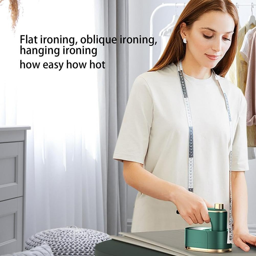 UrbanBaazar 3-in-1 mini steam iron with handle, steam function, and compact design for quick ironing and garment refreshment.