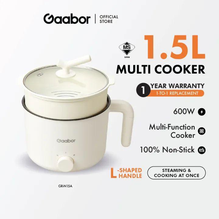 UrbanBaazar 1.2L multi cooker featuring a sleek design with digital controls and a removable inner pot, ideal for versatile cooking.