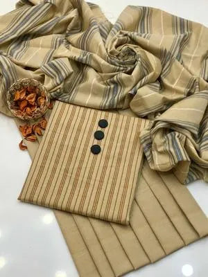 Summer Season 3 Pcs Women's Unstitched Printed Suit by UrbanBaazar, featuring vibrant patterns and lightweight fabric.