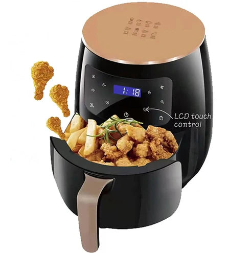 UrbanBaazar 6L multi-functional air fryer pot with digital controls and non-stick interior for healthy cooking and versatility.