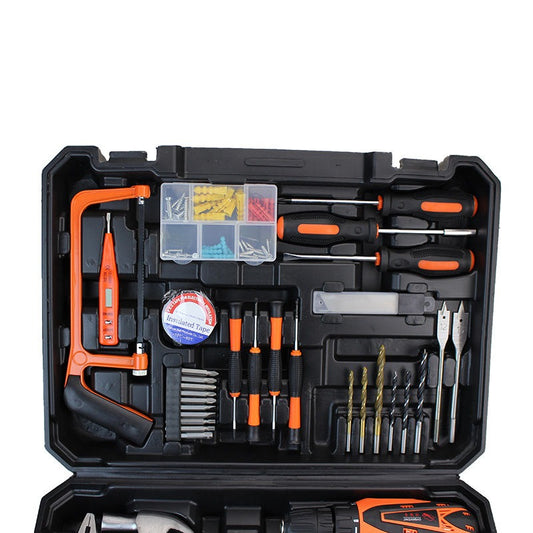 UrbanBaazar 12V Lithium-Ion cordless screwdriver drill with ergonomic handle and included bits for household repairs.