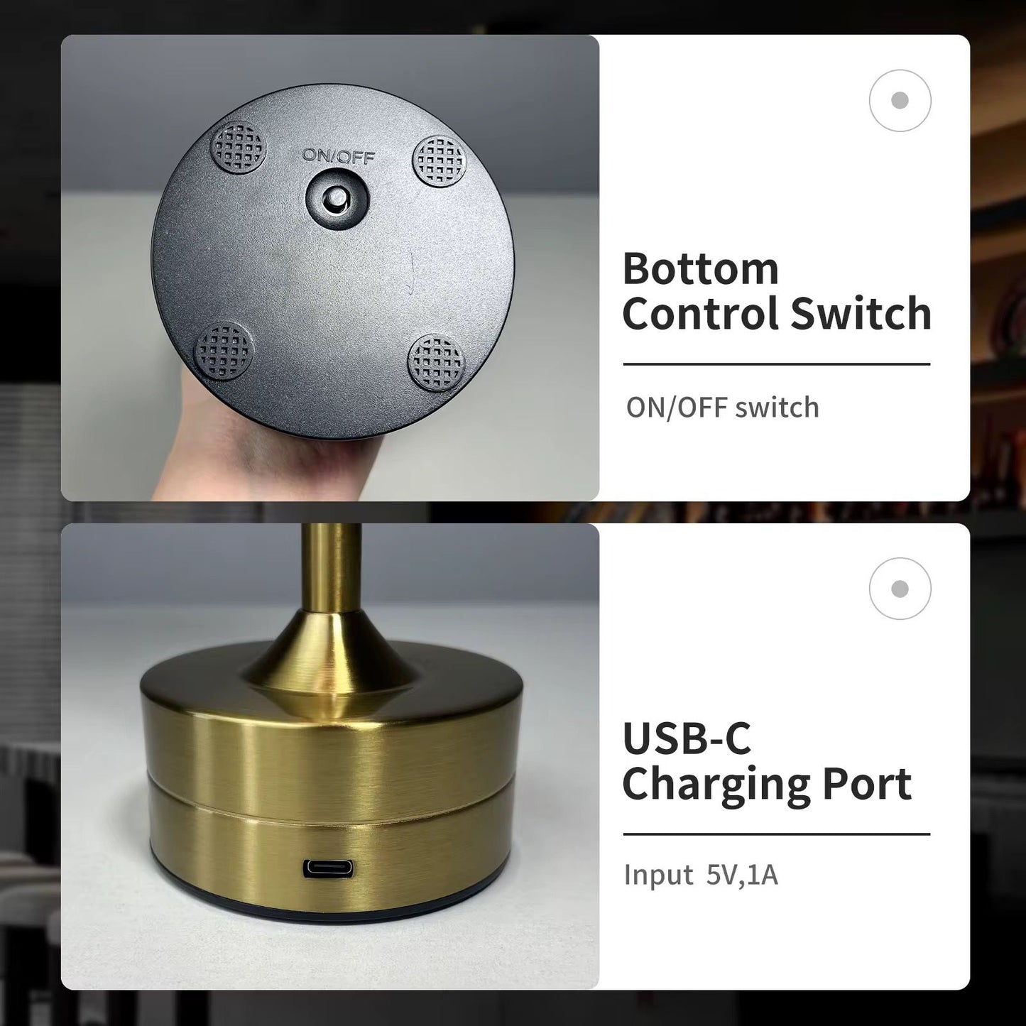 Electric tabletop lamp by UrbanBaazar with a sleek modern design, featuring a cylindrical base and a fabric lampshade.