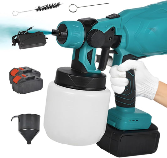 UrbanBaazar battery-powered paint sprayer system with spray nozzle and ergonomic handle for efficient home painting projects.