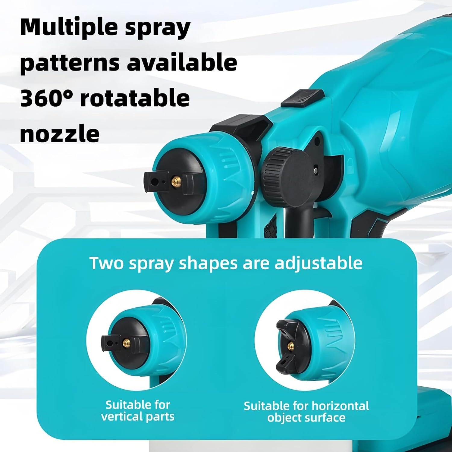 Battery powered paint sprayer system from UrbanBaazar with a handheld spray gun and rechargeable battery for home painting projects.