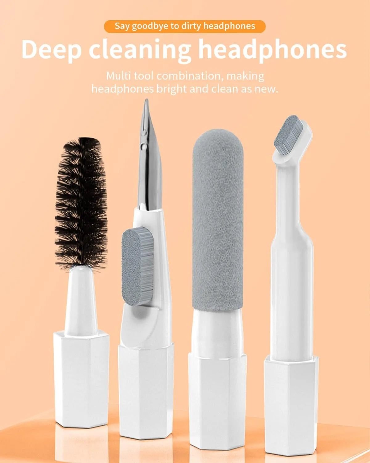 UrbanBaazar 20 in 1 electronic cleaning brush kit with various brush heads for device cleaning and maintenance.