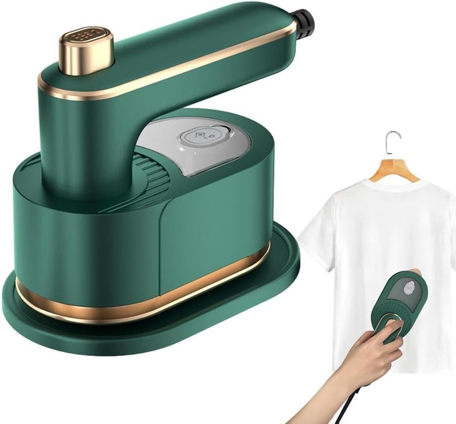 UrbanBaazar 3-in-1 mini steam iron with water tank, compact design, and adjustable temperature for easy garment pressing.
