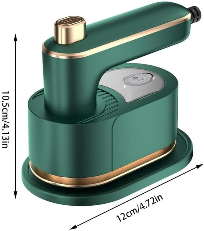 Mini 3-in-1 steam iron by UrbanBaazar with a compact design, featuring a handle, steam vents, and control buttons.