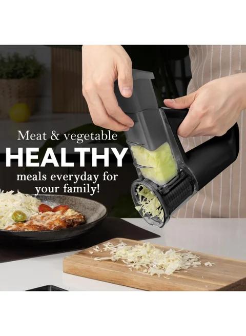 UrbanBaazar multi-functional electric handheld food chopper with stainless steel blades and ergonomic handle for easy use.