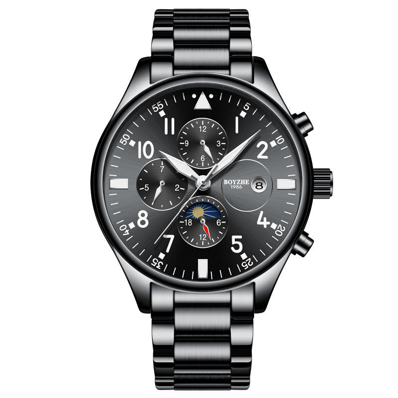 Automatic Mechanical Watch Steel Belt - UrbanBaazar