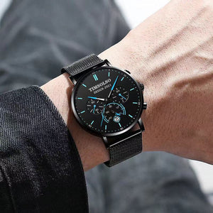 All-matching Simple And High-end Elegant Cool Ultra-thin Calendar Quartz Watch - UrbanBaazar