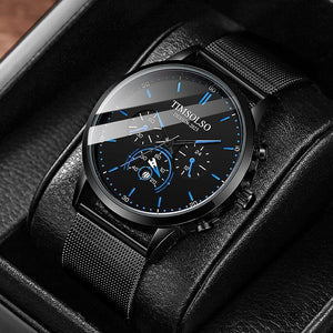 All-matching Simple And High-end Elegant Cool Ultra-thin Calendar Quartz Watch - UrbanBaazar