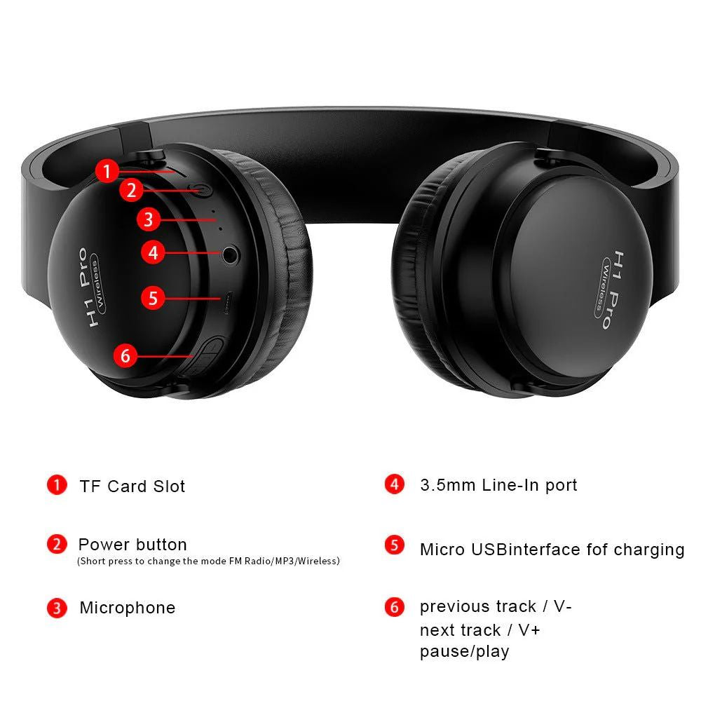 Headset Wireless Bluetooth Headset - UrbanBaazar