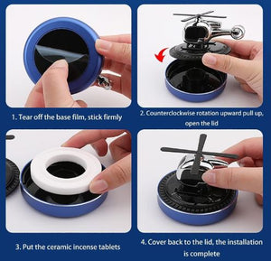 Solar Helicopter Car Air Freshener - UrbanBaazar