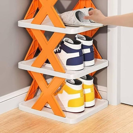 X-Shaped Shoe Rack - UrbanBaazar